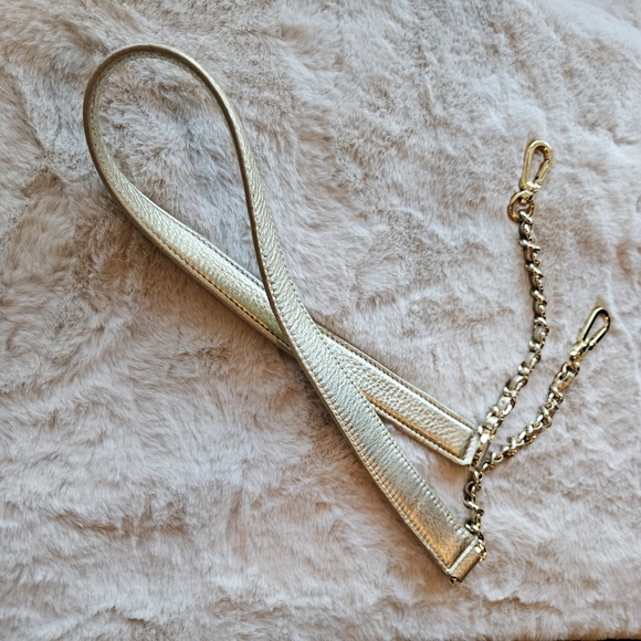 Tory Burch Gold Tote Bag with Crossbody Strap - Picture 12 of 15